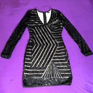 M Glam V Neck dress Prom/wedding/party fun